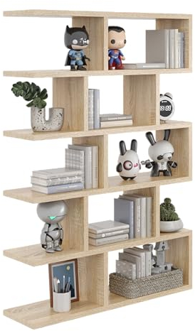 KUBUTKU Wandregal 100x70x18 Bücherregal Mordern Design Hängeregal für Wohnzimmer Schlafzimmer Büro und Küche (Sonoma)