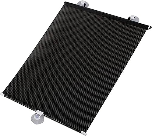 GOFOHIMI Cortinas de Protección Solar Térmica para Ventanas Detecho con Ventosa,Estor Enrollable Translúcido,Persiana Ajustable para Hogar Coche Claraboya Puertas,Sin Perforación(W40xL60cm/16x24in)