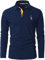 LIUPMWE Mens Polo Long Sleeve Shirt Cotton Golf Giraffe Tennis T-Shirt Tops,Blue-09,L