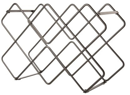 Present Time Range-Bouteilles en métal Noir