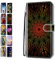 Hülle für Samsung Galaxy S7 Edge Muster Pattern 3D Print Design Leder Tasche Flip Case Mädchen Jungs Cover Handyhülle - Blume