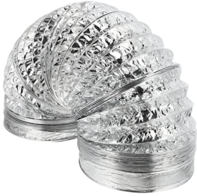 UPKOCH Range Hood Exhaust Pipe Double-Layer Aluminum Foil Air Hose Kitchen Vent Hose Flexible Telescopic Duct Fire-Proof Kitchen Accessory