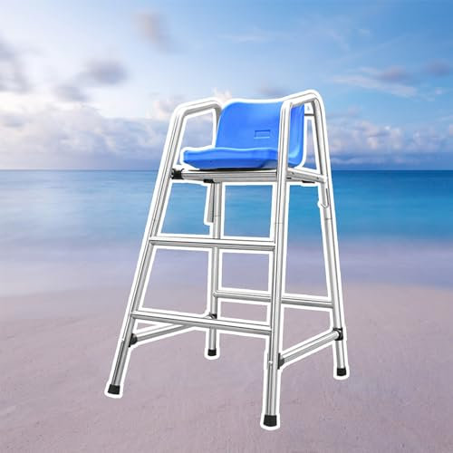 Silla de socorrista para Piscina Sillas Salvavidas para Adultos, Silla Salvavidas para Piscina Exterior para Porche Junto a la Piscina, 120 150 180cm Alto Taburete de jardín con Asiento cómodo (Size