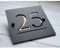 XEL Plaque de porte flottante 3D moderne avec numéro de maison et nom de rue, décoration murale pour l'extérieur Personnalisable (20 x 20 cm, noir et rose)