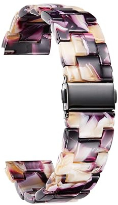 BINLUN Resin Watch Straps 12 14 16 18 20 22 mm for Women Replacement Watch Band 14 Colors Quick Release Wrist Strap Smart Watch Bracelets