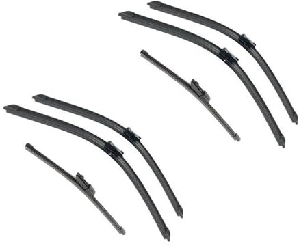 Auto SCHEIBENWISCHER Für Yeti 2009 2010 2011 2012 2013 2014 2015 2016 2017 2018 2019 Auto Vorne Hinten Wischerblätter Weiche Gummi Scheibenwischer Windschutzscheibe(6 Wipers)