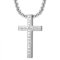 OIDEA Herren Kreuz Wikinger Halskette: Silber Keltischer Knoten Kreuz Anhänger mit Kette 60cm aus Edelstahl Nordische Viking Schmuck Geschenk für Männer Jungs Freund