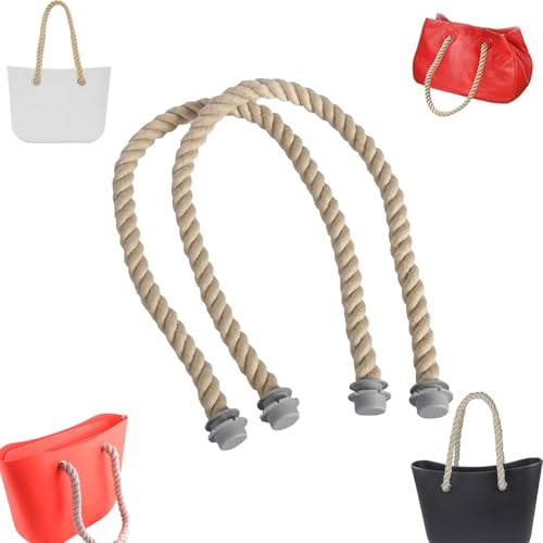 Gfamous 2 Stück O Bag Henkel Classic,O Bag Accessoires,Obag Tasche Henkel,O Bag Griffe,65cm,mit 2 Schnallen, Taschenzubehoer für Taschenriemen Ersatz(Khaki)