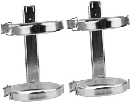 KONTONTY 2piezas Soporte De Hierro Para Extintores Soporte De Pared Para Extintor De Incendios Para Hogar y Vehículo Fácil De Instalar y Transportar