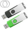 Chiavetta USB Wooolken 1 GB 2.0, 2 Pezzi, Nero e Verde, Pen Drive per PC/Laptop/Smart TV/Auto