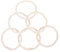 MAGICLULU 6St -Ring Makramee Ring Reifen Weidenkränze zum Basteln Kranzkreis selber Machen girlanden Weihnachten weinachts girlanden dekokranz DIY Rattanring Windglockenkreis Weiß