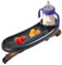 Snack-Tablett, kompatibel mit Mockingbird, Nuna, Evenflo Kinderwagen, verstellbares Snack-Tablett mit Getränkehalter und Handyhalter, Kinderwagen-Zubehör, Schwarz