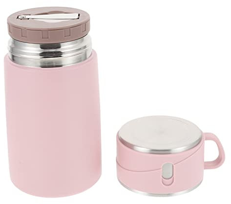Ciieeo Recipiente Aislante Para Sopa Portátil 600 Ml Resistente A Prueba De Fugas Fácil De Limpiar