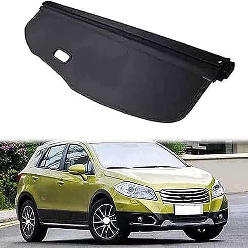 Wrhome Für Suzuki Sx4 S-Cross 2013 2014 2015 Auto Hintere Kofferraum Hutablage,Hintere Kofferraum-Frachtabdeckung Vorhang Trennwand Privatsphäre ZubehöR