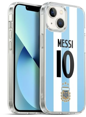 Head Case Designs Offizielle Argentina National Football Team Lionel Messi 2024/25 Spieler-Heimtrikot 1. Gruppe Gel Handyhülle Hülle [Militärischer Schutzgrad] Kompatibel mit Apple iPhone 13