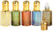 CHSEEO 5-Piece Essential Oil Roller Bottles, 12ml/0.4oz Refillable Vintage Roller Ball Bottles - 5 Colors, Egyptian Arabic Style