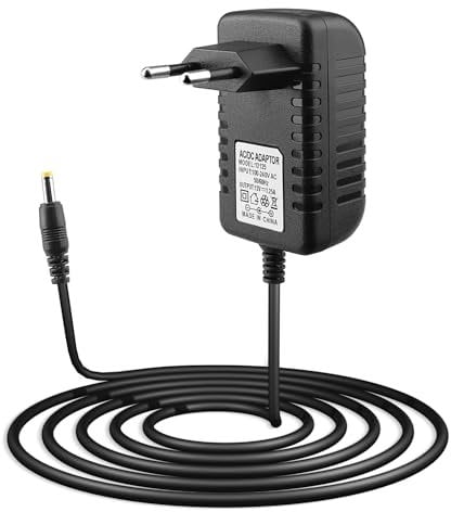 Xahpower 15W Cable Adaptador de Corriente para Echo Dot 3.ª/4.ª generación, 12V Cargador para Echo Show 5 (1.ª y 2.ª generación), Echo Dot (3.ª/4.ª generación) con Reloj, Echo Spot y Fire TV Cube