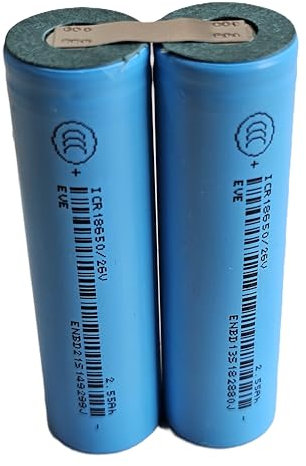 Video Doorbell Battery Pack F9-2P1S - 5200mAh (2x 2600mAh EVE INR18650 26V). Rechargeable. May fit other doorbells with the same battery configuration