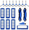 RichLuck Zubehör-Set für Eufy RoboVac 11s Max, Ersatzteile für RoboVac 15C Max, 30C Max, G10 Hybrid, 2 Hauptrollenbürsten, 8 Seitenbürsten, 6 Filter, 1 Reinigungsbürste, 1 Abdeckung