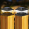 DAJASD 2pcs Solar Pfostenkappe, Solar Zaunpfosten Lampe, Pfostenleuchte Mit 2 Modi, IP65 Wasserdicht Pfostenlampen Außen, Solarleuchte Pfosten Für Hölzerne Pfosten Patio Zaun Beleuchtung