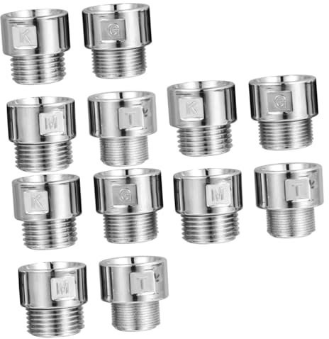 POPETPOP 3 Sätze Adapter Spray Schlauch Dusche Adapter Bad Lieferungen Dusche Kopf Zubehör Silber Kunststoff 4 Stück * 3