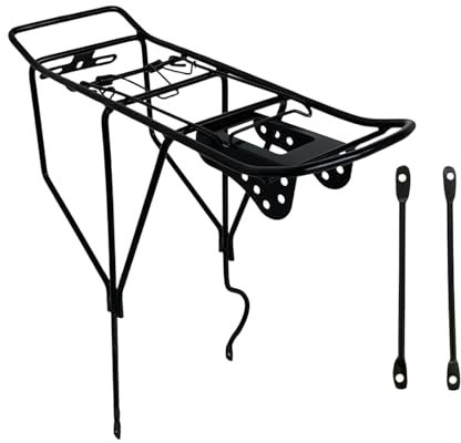 F Fityle Fahrrad-Gepäckträger, Gepäckträger hinten, für Mountainbikes, Erwachsene, Tourenrad, Eisenrad, Lastenrad, Kleine Löcher