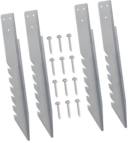 Pfostenanker, Bodenspieße, Schaukelbefestigungen, winddicht, regendicht, für Kinder, Schaukel, Spielhaus, 4 Stück