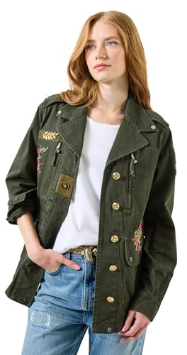 Joe Browns Female Embellished Utility Jacket, Regular, Green