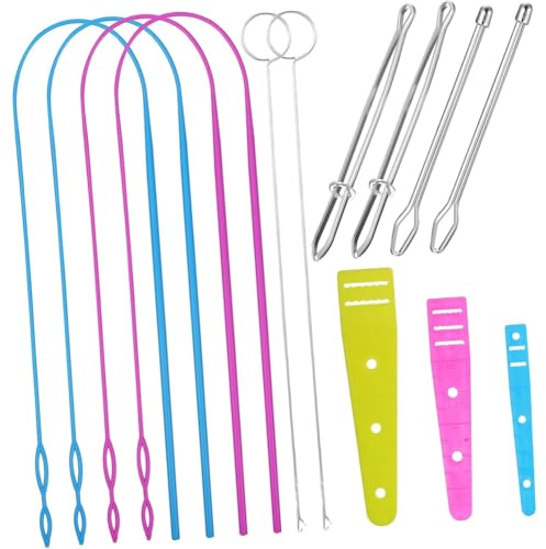 Fegtrtyoa 1Set Drawstring Threader Kit Sewing Tool for Crafts for Beads to Use for DIY Sewing Projects and Clothing Adjustments