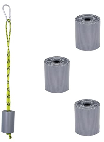 QoTang 4 Rolle Mini Duct Tape mit Seil und Karabiner,5 cm x 3 m Klebeband Tragbar Gewebebänder Panzertape,Wasserdicht,zum Reparieren Fixieren Verpacken Markieren Handwerk und Abdichten