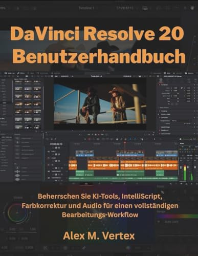 DaVinci Resolve 20 Benutzerhandbuch: Beherrschen Sie KI-Tools, IntelliScript, Farbkorrektur und Audio für einen vollständigen Bearbeitungs-Workflow