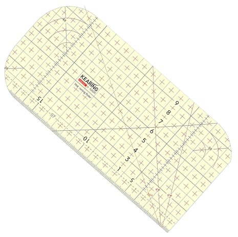 Bügellineal Hitzebeständig, Nählineal, Schneiderlineal, 10 x 20 cm | Heißes Lineal, Schneiderhandwerk Hot Ironing Ruler for Aufbügeln, Basteln, Messen