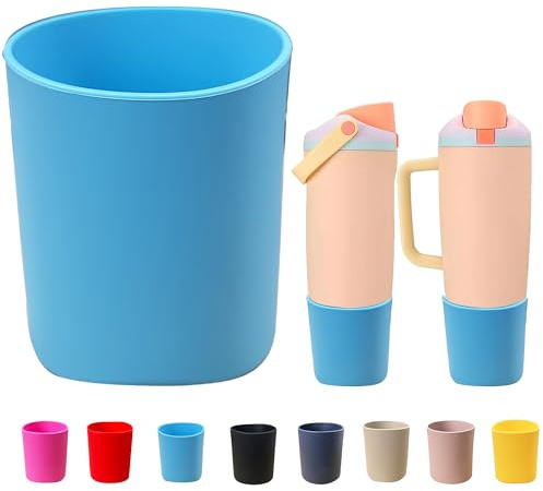 Silicone Higher Boot for Owala 30oz & 40oz FreeSip Sway Bottles & Tumblers, Large Protection Anti-Slip Bottom Cover Sleeve for Freesip Sway Tumbler and Bottle (Blue, 30oz & 40oz)