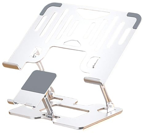 DEKKRYNFV Multifunktionaler Aluminium Laptop Ständer Mit Faltbarem Design Verbessert Die Belüftung Für 10-17 3-Zoll Bildschirme Tragbarer Faltbarer Laptop Ständer