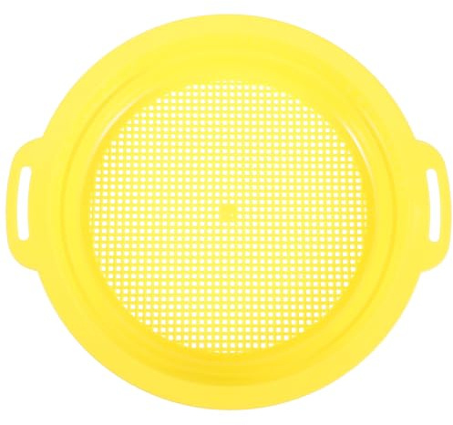 COSMEVIVI Sifting Pan Gold Panning Mesh Sieve with Non-slip Handle and Bag for Riverbed Prospecting Lightweight Sand Screen Accessory for Efficient Mining Detection