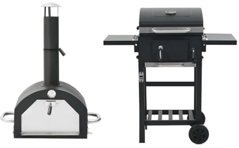 Generisch 3-in-1 Outdoor-Pizzaofen & Grill Schwarz,Heim Garten,Küche Esszimmer,Küchengeräte,Grills-3079733