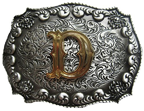 JEAN'S FRIEND US Stock Initial Letter D Cowboy Cowgirl Western Belt Buckle Gürtelschnallen