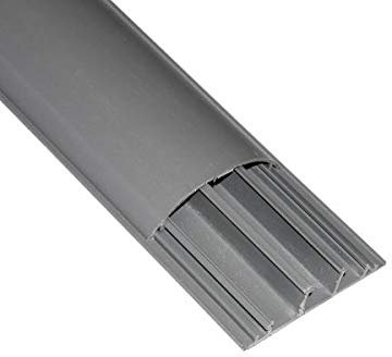 Link LK75020 CANALINA BOMBATA PASSACAVI da Pavimento PVC 75x20 con Coperchio Scorrevole MT 2