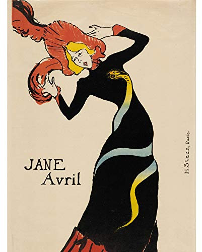 Henri Toulouse Lautrec French Jane Avril Old Large Art Print Poster Wall Decor 18x24 inch