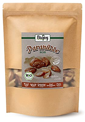 Biojoy Noci Brasiliane Sgusciate Biologiche (1 kg), crude, non salate e naturali