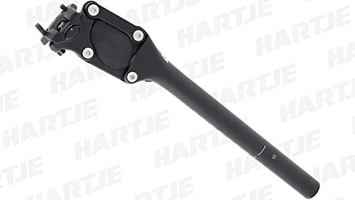 CONTEC Federsattelstütze SP-060 Slim Long Travel, Parallelogramm, Ø 30,9 mm, 400 mm Länge, 36 mm Federweg, Aluminium, für MTB und Tourenfahrrad, Schwarz