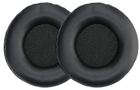 kwmobile 2x Cuscinetto Cuffie Compatibile con JBL E50BT Pad - Cuscinetti Ricambio Cuffie Over Ear Simil Pelle - nero