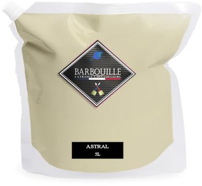 Peinture Beige Lin Acrylique Astral - Effet Mat-Poudré - Peinture Mur & Plafond - Lessivable - Séchage En 30 min - COV A+ - Fabriquée En France - 5 L - BARBOUILLE