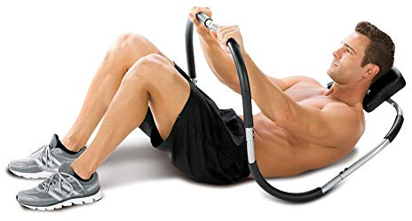 Ejoyous Bauchtrainer Bauchmuskeltrainer, AB Roller Bauch Trainer Fitnessgerät AB Bauch Roller Trainingsberät Bauchtrainer Rücken Bauch Fitness Trainer Muskel