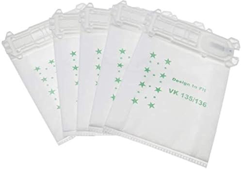 WuYan 6 Stück Handstaubsauger Zubehör Staubbeutel für Vorwerk VK135 VK136 FP135 FP136 Kobold135 Kobold136 VK369