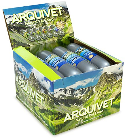 Arquivet Natural Wet Food Fisch mit Gemüse, 500 g, Wurst für Fisch und Gemüse für Hunde, Nassfutter für Hunde, Hundefutter, hochwertige Inhaltsstoffe