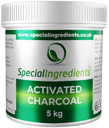 Activated Charcoal Powder 5kg Food Grade Coconut Derived Premium Quality - Vegan, Non-GMO, Gluten Free – Recyclable Container