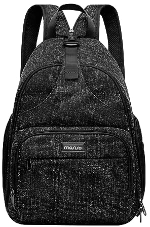 MOSISO Camera Bag Sling Backpack, DSLR/SLR/Mirrorless Photography Waterproof Camera Case Crossbody Shoulder Bag with Tripod Holder&Rain Cover&Shoulder Straps Compatible with Canon/Nikon/Sony, Black
