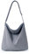 KALIDI Cord Tasche Umhängetasche mit Reißverschluss Wasserdicht Shopper Damen Große Cord Umhängetasche Tote Bag Crossbody Schultertasche Handtasche für Arbeit Büro Reise Einkauf, Grau