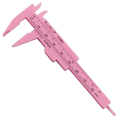 20Pcs 0-80mm Plastica Scorrevole Caliper Calibro Caliper Strumento di Misura Doppia Scala Righello